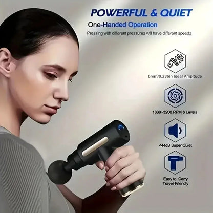 Mini Percussion Massage Gun – Portable Deep Tissue Muscle Massager for Recovery