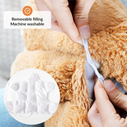 Weighted Stuffed Animal for Anxiety | Calming & Comforting 5 Lbs | Weighted Plush Animal Sloth | Anxiety Stuffed Animals for Adults & Kids | Carrying Bag Included | Machine Washable Weighted Plushie