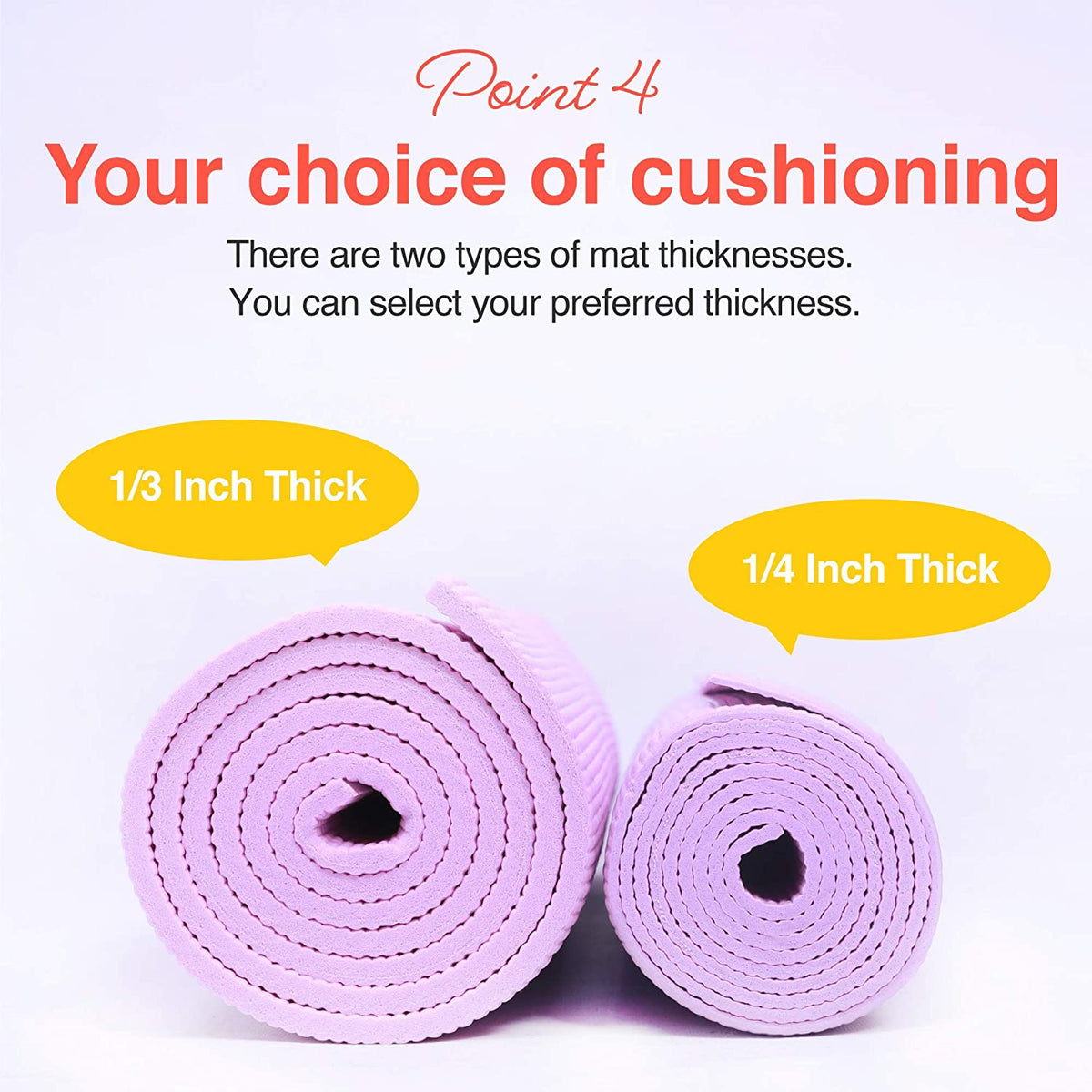 Primasole Yoga Mat with Carry Strap – Non-Slip Exercise Mat for Yoga, Pilates & Fitness