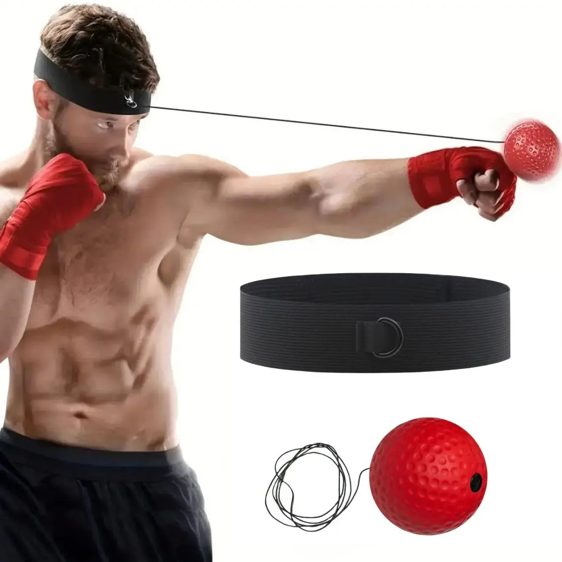 Boxing Reflex Ball - Enhance Reaction Speed and Hand-Eye Coordination, Home Training Equipment, Ideal Gift for Men, Boxing Speed Trainer for Boyfriends, Professional Boxing Training Gear