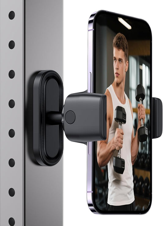 Magnetic Phone Holder for Gym, Essential Phone Mount for Gym Goers