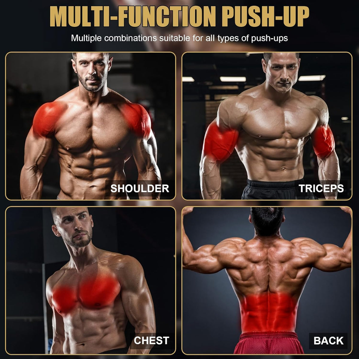 Push up Board Foldable Adjustable Pushup Bar 56 in 1 Exercise Fitness Workout for Muscle Max Strength Training for Men Women Home Gym Equipment