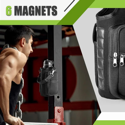 Stay Hydrated and Hands-Free with Our Magnetic Water Bottle Holder - Perfect for Gym and Outdoor Adventures!