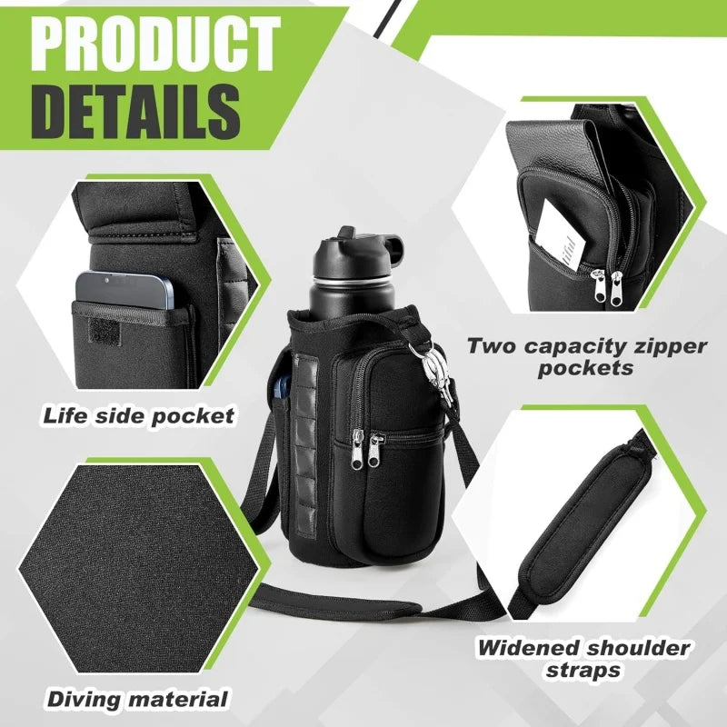 Stay Hydrated and Hands-Free with Our Magnetic Water Bottle Holder - Perfect for Gym and Outdoor Adventures!