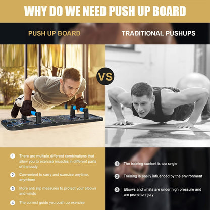 Push up Board Foldable Adjustable Pushup Bar 56 in 1 Exercise Fitness Workout for Muscle Max Strength Training for Men Women Home Gym Equipment