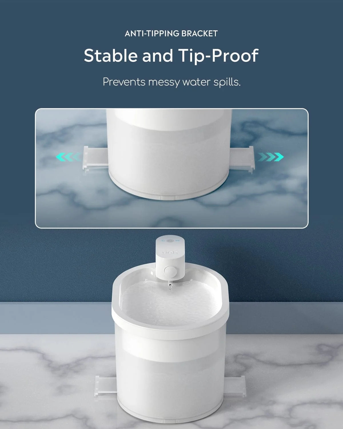 UAHPET ZERO Wireless and Automatic Cat Water Fountain